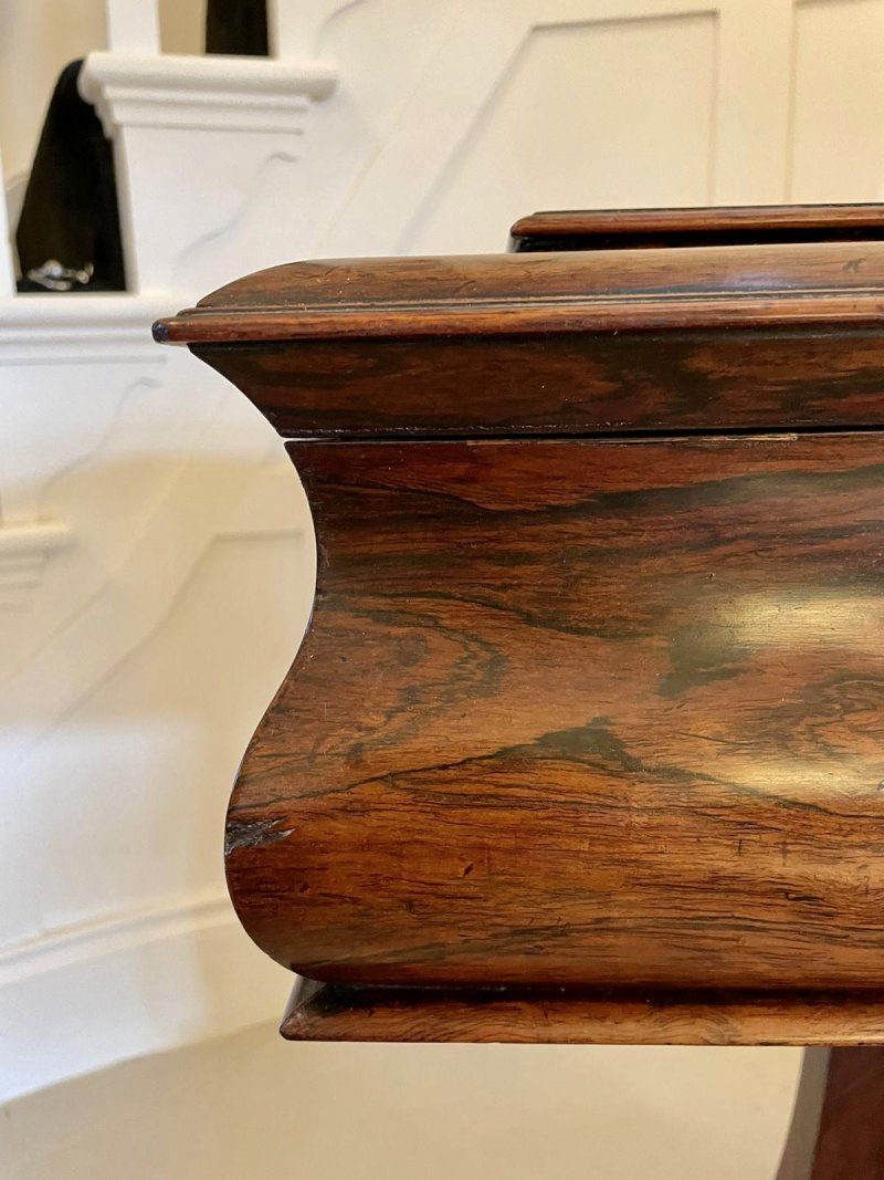 Quality Antique William IV Rosewood Work Box - Image 9